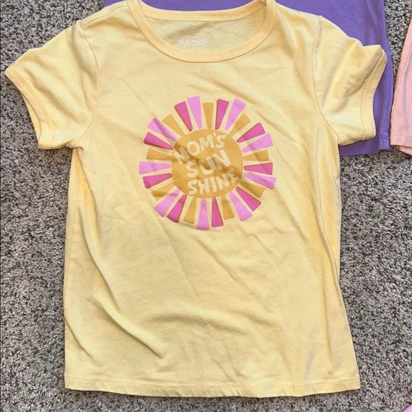 4 - Okie Dokie Girls short sleeve shirts size 6 - Pink, purple, yellow, orange - Picture 4 of 9